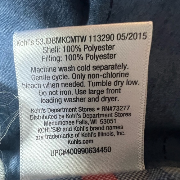 Disney Mickey Mouse Full Comforter Plaid on Reverse Boys - Picture 4 of 5